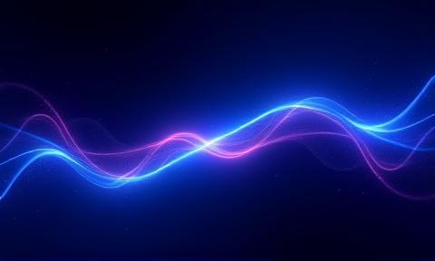 Abstract visual art from a video project with glowing lines.